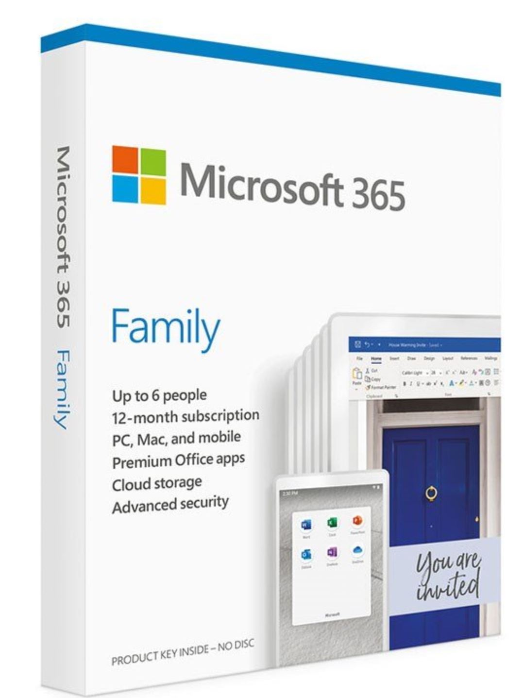 Microsoft 365 Family English APAC DM Subscr 1YR Medialess P6