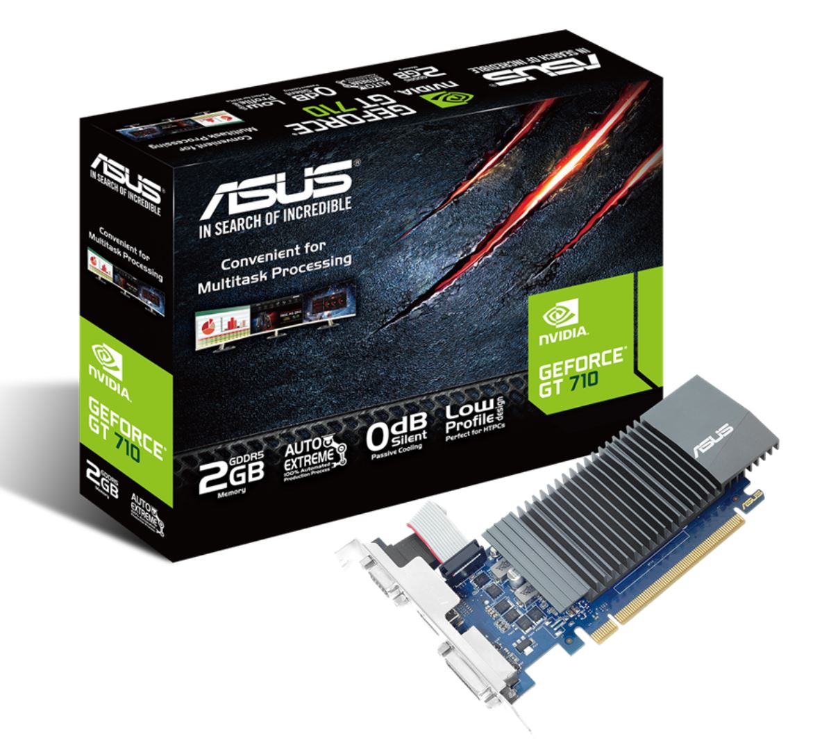 Asus GT710 2GB/HDMI/DVI/D-SUB/LP/Fanless/
