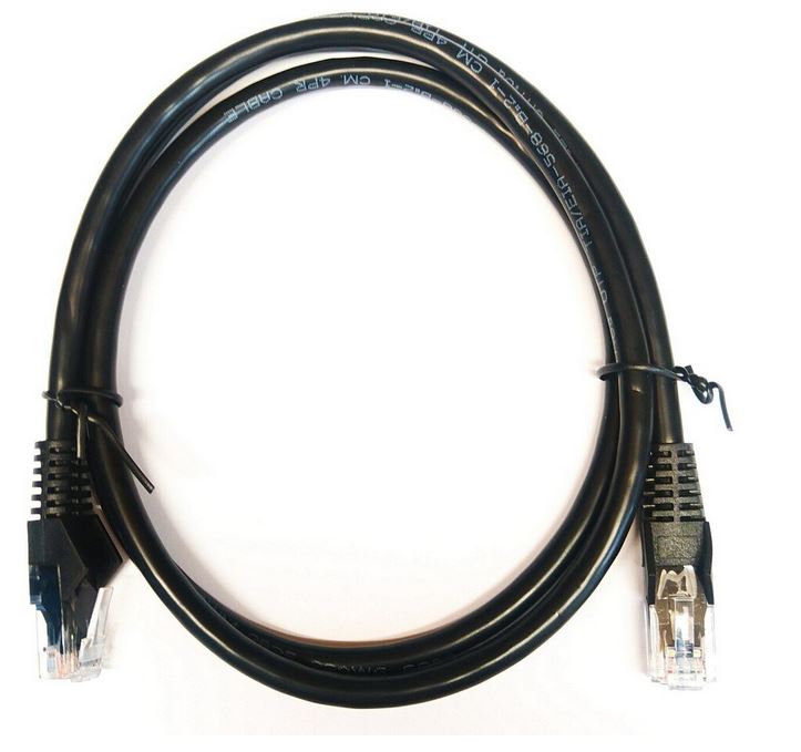 3m UTP Ethernet Cable (Black, Cat 6A)