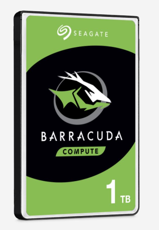 Seagate BarraCuda HDD, 1TB HDD, SATA3, 64MB Cache, 7200rpm