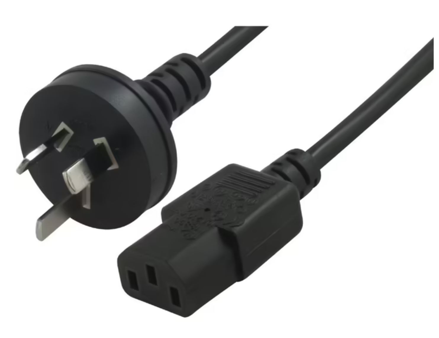 AUS 3-pin 2 metre power cable from Mains to PC Australian Standar...