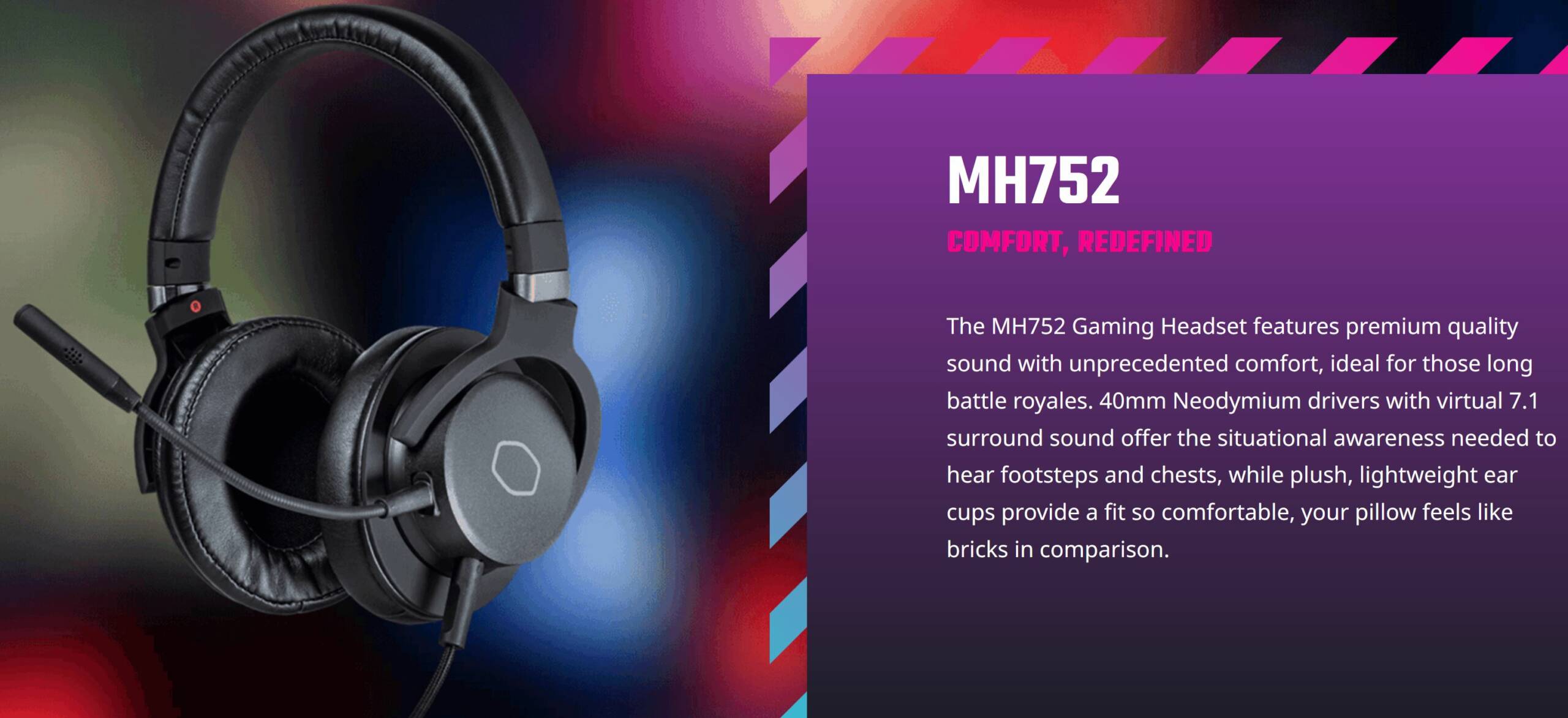 MasterPulse MH752 Over-Ear Gaming Headset, 7.1 Surround Sound, US...